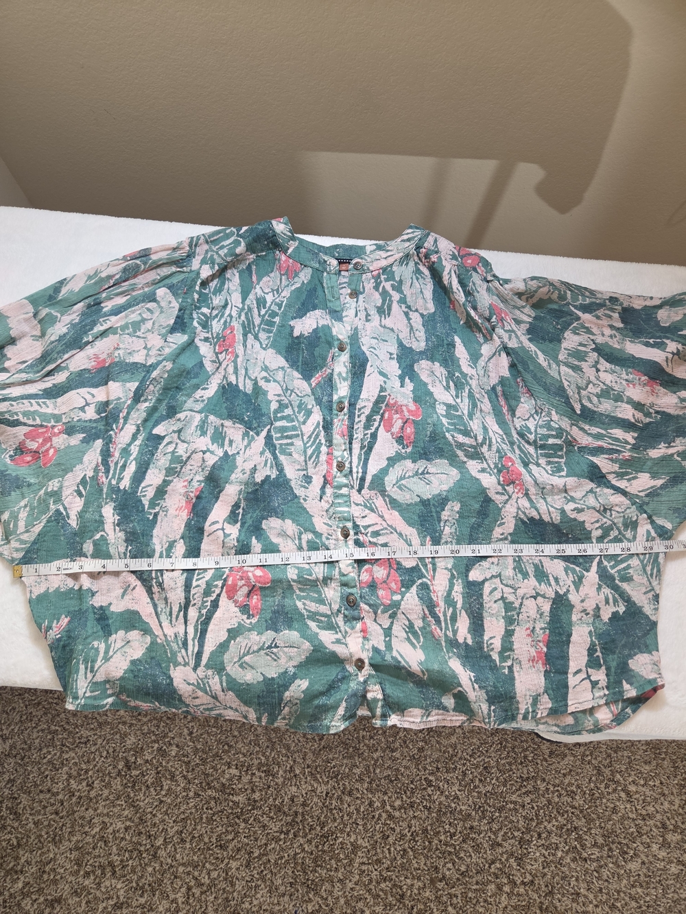 Anthropologie Pilcro Sidney Batwing Blouse 100% Cotton Size L - Picture 5 of 9